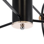 GLOBOSTAR® NEXUS 01446 Μοντέρνο Φωτιστικό Οροφής με Ντουί 6 x E27 AC 220-240V IP20 - Μαύρο & Χάλκινο - Μ105 x Π105 x Υ70cm