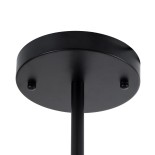 GLOBOSTAR® NEXUS 01446 Μοντέρνο Φωτιστικό Οροφής με Ντουί 6 x E27 AC 220-240V IP20 - Μαύρο & Χάλκινο - Μ105 x Π105 x Υ70cm