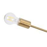 GLOBOSTAR® MILANO 01485 Μοντέρνο Φωτιστικό Οροφής με Ντουί 12 x E27 AC 220-240V IP20 - Χρυσό - Μ80 x Π80 x Υ80cm