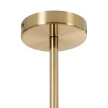 GLOBOSTAR® MILANO 01485 Μοντέρνο Φωτιστικό Οροφής με Ντουί 12 x E27 AC 220-240V IP20 - Χρυσό - Μ80 x Π80 x Υ80cm