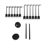 GLOBOSTAR® MILANO 01486 Μοντέρνο Φωτιστικό Οροφής με Ντουί 12 x E27 AC 220-240V IP20 - Μαύρο - Μ80 x Π80 x Υ80cm