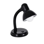 GloboStar® STUDENT 01530 Μοντέρνο Επιτραπέζιο Φωτιστικό Πορτατίφ Μονόφωτο 1 x E27 IP20 Μαύρο Μέταλλο με Μαύρο Πλαστικό - Μ12 x Π12 x Υ32cm