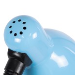 GloboStar® STUDENT 01532 Μοντέρνο Επιτραπέζιο Φωτιστικό Πορτατίφ Μονόφωτο 1 x E27 IP20 Μπλε Μέταλλο με Μαύρο Πλαστικό - Μ12 x Π12 x Υ32cm