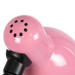 GloboStar® STUDENT 01534 Μοντέρνο Επιτραπέζιο Φωτιστικό Πορτατίφ Μονόφωτο 1 x E27 IP20 Ροζ Μέταλλο με Μαύρο Πλαστικό - Μ12 x Π12 x Υ32cm