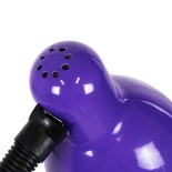 GloboStar® STUDENT 01537 Μοντέρνο Επιτραπέζιο Φωτιστικό Πορτατίφ Μονόφωτο 1 x E27 IP20 Μωβ Μέταλλο με Μαύρο Πλαστικό - Μ12 x Π12 x Υ32cm