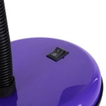 GloboStar® STUDENT 01537 Μοντέρνο Επιτραπέζιο Φωτιστικό Πορτατίφ Μονόφωτο 1 x E27 IP20 Μωβ Μέταλλο με Μαύρο Πλαστικό - Μ12 x Π12 x Υ32cm