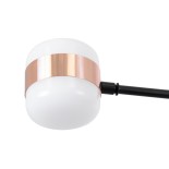 GloboStar® ORNATE 01553 Φωτιστικό Οροφής LED 104W lm 360° AC 220-240V IP20 Φυσικό Λευκό 4500k Μαύρο & Χάλκινο Μέταλλο με Λευκό Πλαστικό - Μ65 x Π65 x Υ70cm - 2 Xρόνια Εγγύηση