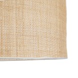 GloboStar® YOTTO 01823 Boho Κρεμαστό Φωτιστικό Καπέλο Τρίφωτο 3 x E27 IP20 Μπεζ Ρατάν - Μ90 x Π90 x Υ40cm
