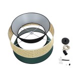 GLOBOSTAR® SAIGE 01916 Boho Κρεμαστό Φωτιστικό Οροφής με Ντουί 1 x E27 AC 220-240V IP20 - Πολύχρωμο - Μ50 x Π50 x Υ36cm