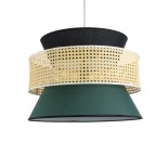 GLOBOSTAR® SAIGE 01916 Boho Κρεμαστό Φωτιστικό Οροφής με Ντουί 1 x E27 AC 220-240V IP20 - Πολύχρωμο - Μ50 x Π50 x Υ36cm