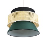 GLOBOSTAR® SAIGE 01916 Boho Κρεμαστό Φωτιστικό Οροφής με Ντουί 1 x E27 AC 220-240V IP20 - Πολύχρωμο - Μ50 x Π50 x Υ36cm