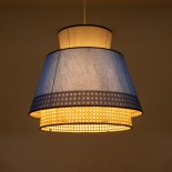 GLOBOSTAR® SAIGE 01918 Boho Κρεμαστό Φωτιστικό Οροφής με Ντουί 1 x E27 AC 220-240V IP20 - Πολύχρωμο - Μ50 x Π50 x Υ45cm