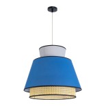 GLOBOSTAR® SAIGE 01918 Boho Κρεμαστό Φωτιστικό Οροφής με Ντουί 1 x E27 AC 220-240V IP20 - Πολύχρωμο - Μ50 x Π50 x Υ45cm