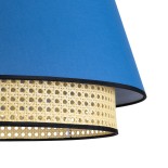 GLOBOSTAR® SAIGE 01918 Boho Κρεμαστό Φωτιστικό Οροφής με Ντουί 1 x E27 AC 220-240V IP20 - Πολύχρωμο - Μ50 x Π50 x Υ45cm