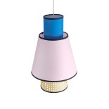 GLOBOSTAR® SAIGE 01921 Boho Κρεμαστό Φωτιστικό Οροφής με Ντουί 1 x E27 AC 220-240V IP20 - Πολύχρωμο - Μ30 x Π30 x Υ48cm