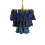GLOBOSTAR® MISSOULA 02085 Boho Κρεμαστό Φωτιστικό Οροφής με Ντουί 1 x E27 AC 220-240V IP20 - Πολύχρωμο - Μ30 x Π30 x Υ40cm