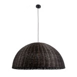 GLOBOSTAR® MONTANA 02382 Boho Κρεμαστό Φωτιστικό Οροφής με Ντουί 1 x E27 AC 220-240V IP20 - Καφέ - Μ80 x Π80 x Υ40cm