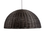 GLOBOSTAR® MONTANA 02382 Boho Κρεμαστό Φωτιστικό Οροφής με Ντουί 1 x E27 AC 220-240V IP20 - Καφέ - Μ80 x Π80 x Υ40cm