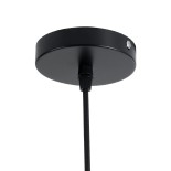 GLOBOSTAR® MONTANA 02383 Boho Κρεμαστό Φωτιστικό Οροφής με Ντουί 1 x E27 AC 220-240V IP20 - Μαύρο - Μ50 x Π50 x Υ25cm