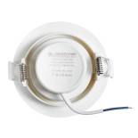 GLOBOSTAR® DE VALERA 60182 Χωνευτό Κινούμενο Downlight Σποτ LED 5W 500lm 60° AC 220-240V IP20 Ψυχρό Λευκό 6000K - Bridgelux SMD Chip & TÜV SÜD Driver - Λευκό Ματ - Μ9 x Π9 x Υ4cm / Q8cm - 3 Χρόνια Εγγύηση