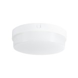 GloboStar® REVANO 61014 LED Πλαφονιέρα Οροφής Στρόγγυλη Φ17 15W 1500lm 180° AC 220-240V Αδιάβροχη IP54 Φ17 x Υ5cm Ψυχρό Λευκό 6000K - 2 Χρόνια Εγγύηση
