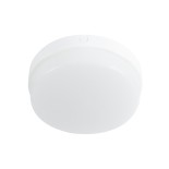 GloboStar® REVANO 61014 LED Πλαφονιέρα Οροφής Στρόγγυλη Φ17 15W 1500lm 180° AC 220-240V Αδιάβροχη IP54 Φ17 x Υ5cm Ψυχρό Λευκό 6000K - 2 Χρόνια Εγγύηση