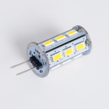 GLOBOSTAR® G4BACK 76133 Λάμπα G4 LED 5W 500lm 320° DC 12-24V IP20 Ψυχρό Λευκό 6000K - Sanan SMD Chip - Μ1.8 x Π1.8 x Υ4.3cm - 2 Χρόνια Εγγύηση