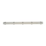 GloboStar® 90612 120cm Tri-Proof Πλαστικό PC Σκαφάκι με Μεταλλικά Clips για 1 x Λάμπες T8 Τύπου Φθορίου LED Τροφοδοσίας Ενός Άκρου Αδιάβροχο IP65