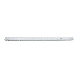GLOBOSTAR® VIGAS 90614 Γραμμικό Βιομηχανικό Φωτιστικό Σκαφάκι Tri-Proof με Μεταλλικά Clips για 1 x Λάμπες T8 G13 150cm Τύπου Φθορίου LED Τροφοδοσίας Ενός Άκρου 120° AC 220-240V Αδιάβροχο IP65 - Γκρι με Διάφανο Κάλυμμα Πλαστικό PC - Μ156 x Π8 x Υ9cm