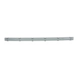 GLOBOSTAR® VIGAS 90614 Γραμμικό Βιομηχανικό Φωτιστικό Σκαφάκι Tri-Proof με Μεταλλικά Clips για 1 x Λάμπες T8 G13 150cm Τύπου Φθορίου LED Τροφοδοσίας Ενός Άκρου 120° AC 220-240V Αδιάβροχο IP65 - Γκρι με Διάφανο Κάλυμμα Πλαστικό PC - Μ156 x Π8 x Υ9cm
