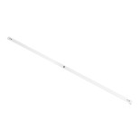 GloboStar® TUBATO 60150 Μεταλλικό Σκαφάκι για 1 x Λάμπα 150CM T8 G13 LED AC 220-240V IP20 Μ150 x Π3.4 x Υ4.3cm