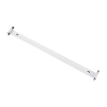 GloboStar® TUBATO 60151 Μεταλλικό Σκαφάκι για 2 x Λάμπες 60CM T8 G13 LED AC 220-240V IP20 Μ60 x Π7.2 x Υ4cm