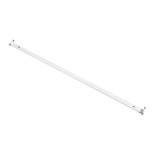 GloboStar® TUBATO 60153 Μεταλλικό Σκαφάκι για 2 x Λάμπες 120CM T8 G13 LED AC 220-240V IP20 Μ120 x Π7.2 x Υ4cm