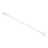 GloboStar® TUBATO 60153 Μεταλλικό Σκαφάκι για 2 x Λάμπες 120CM T8 G13 LED AC 220-240V IP20 Μ120 x Π7.2 x Υ4cm