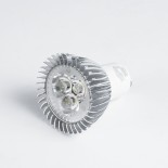 GloboStar® 76030 Σποτ LED GU10 MR16 3W 300lm 45° AC 220-240V IP20 Φ5 x Υ5.5cm Ψυχρό Λευκό 6000K - 3 Χρόνια Εγγύηση