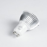 GloboStar® 76030 Σποτ LED GU10 MR16 3W 300lm 45° AC 220-240V IP20 Φ5 x Υ5.5cm Ψυχρό Λευκό 6000K - 3 Χρόνια Εγγύηση