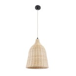 GLOBOSTAR® BAHAMAS 01202 Boho Κρεμαστό Φωτιστικό Οροφής με Ντουί 1 x E27 AC 220-240V IP20 - Μπεζ - Μ30 x Π30 x Υ40cm