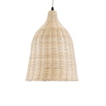 GLOBOSTAR® BAHAMAS 01202 Boho Κρεμαστό Φωτιστικό Οροφής με Ντουί 1 x E27 AC 220-240V IP20 - Μπεζ - Μ30 x Π30 x Υ40cm