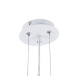 GloboStar® SERENIA WHITE 01271 Μοντέρνο Κρεμαστό Φωτιστικό Οροφής Μονόφωτο 1 x E27 AC220-240V IP20 - Φ60 x Υ30cm - Λευκό Γύψινο Καμπάνα - 5 Χρόνια Εγγύηση