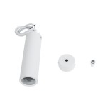 GLOBOSTAR® CANNON 01274 Μοντέρνο Κρεμαστό Φωτιστικό Οροφής με Ντουί 1 x GU10 AC 220-240V IP20 - Λευκό - Μ6 x Π6 x Y20cm