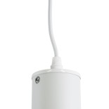 GLOBOSTAR® CANNON 01274 Μοντέρνο Κρεμαστό Φωτιστικό Οροφής με Ντουί 1 x GU10 AC 220-240V IP20 - Λευκό - Μ6 x Π6 x Y20cm
