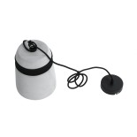 GloboStar® TRIBECA 01320 Μοντέρνο Κρεμαστό Φωτιστικό Καμπάνα Μονόφωτο 1 x E27 IP20 Γκρι Τσιμέντο - Μ20 x Π20 x Υ26cm