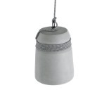 GloboStar® TRIBECA 01321 Μοντέρνο Industrial Κρεμαστό Φωτιστικό Οροφής Μονόφωτο 1 x E27 AC220-240V IP20 - Φ20 x Υ26cm - Γκρι Τσιμέντο Καμπάνα - 5 Χρόνια Εγγύηση