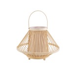 GLOBOSTAR® CATHY 02006 Boho Επιτραπέζιο Φωτιστικό Πορτατίφ με Ντουί 1 x E27 AC 220-240V IP20 - Μπεζ - Μ30 x Π30 x Υ22cm