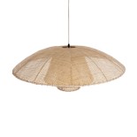 GLOBOSTAR® ZORA 02139 Boho Κρεμαστό Φωτιστικό Οροφής με Ντουί 1 x E27 AC 220-240V IP20 - Μπεζ - Μ80 x Π80 x Υ32cm