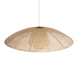 GLOBOSTAR® ZORA 02140 Boho Κρεμαστό Φωτιστικό Οροφής με Ντουί 1 x E27 AC 220-240V IP20 - Μπεζ - Μ120 x Π120 x Υ40cm