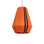 GloboStar® SALERNO 02337 Boho Κρεμαστό Φωτιστικό Καμπάνα Μονόφωτο 1 x E27 IP20 Πολύχρωμο Βαμβακερό Νήμα - Μ50 x Π50 x Υ60cm