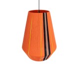 GloboStar® SALERNO 02337 Boho Κρεμαστό Φωτιστικό Καμπάνα Μονόφωτο 1 x E27 IP20 Πολύχρωμο Βαμβακερό Νήμα - Μ50 x Π50 x Υ60cm