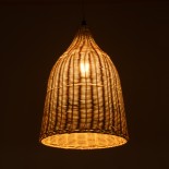 GLOBOSTAR® BAHAMAS 01202 Boho Κρεμαστό Φωτιστικό Οροφής με Ντουί 1 x E27 AC 220-240V IP20 - Μπεζ - Μ30 x Π30 x Υ40cm