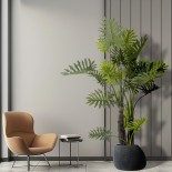 GloboStar® Artificial Garden TARO 20687 Τεχνητό Διακοσμητικό Φυτό Φυλλόδεντρο Φ150 x Υ180cm